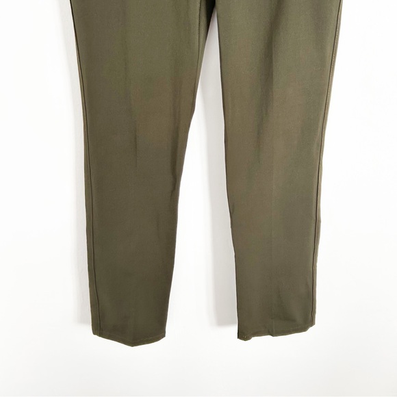 Vertigo Paris Made in France Green Nylon Blend Stretch Trouser Pants Size US 8 - Picture 3 of 9